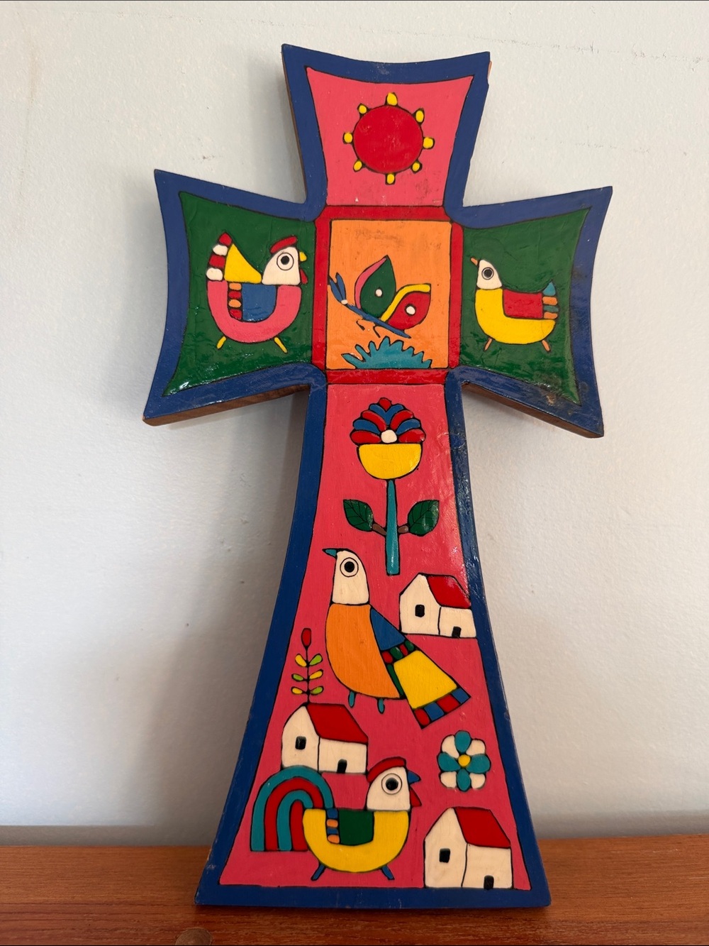Wood Hand-Painted Wall Decor